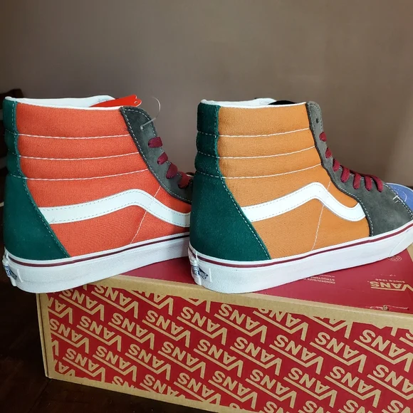 Vans Sk8-Hi Color Mix Multi Men Size 11.5, Women Size 13